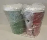 Tupperware Mini Canister Set 2x New Red Green