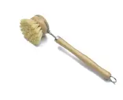 Natural Dish Brush, Kitchen Eco Bamboo Scrubber Brushes, Plastic Free Washing Up, Zero Waste Cleaning