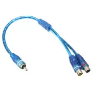 RCA Y Splitter Lead Adapter Cable Male To Female Connector Audio Adapter