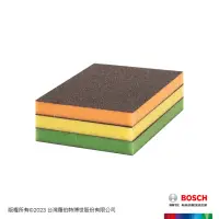 在飛比找momo購物網優惠-【BOSCH 博世】超耐久海綿砂紙 S473(扁型三件套裝組