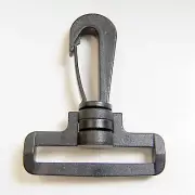 Snap Hook, Black Plastic Swivel Hook, 1.5" Slot, 10 Pcs. Shipped from The USA!
