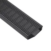 DrainTEK Wedge Wire Shower Grate - Stainless Steel - 85mm W x 900mm L - 3mm Gaps - Satin Black