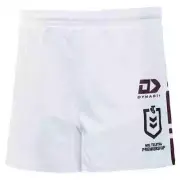 Manly Sea Eagles 2023 NRL Mens Players White Home Shorts Sizes S-7XL BNWT