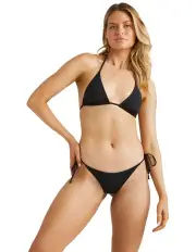 [Billabong] Sol Searcher Tie Side Tanga Bikini Bottom in Black