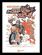 ILUSTRATA RAMEN RIDER FRAMED 30X40