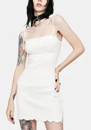 [GANGYOUNG] White Cloud Mini Dress