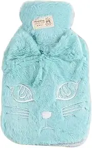 Cute and Comfortable Plush Warm Water Bag, Portable, 750ML [G]