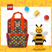 在飛比找PChome24h購物優惠-【LEGO】樂高歡樂小背包-積木表情符號紅色 20127-1