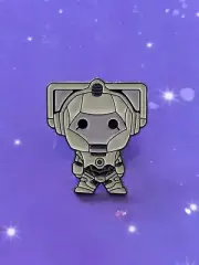 Doctor Who Cyberman Chibi Metal Enamel Pin Badge