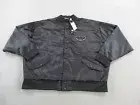 Adidas Jacket Mens 2XL XXL Black Shmoo Satin Bomber Skateboarding Varsity NWT