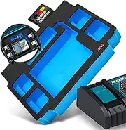 APTEX Foam Insert Suitable for Makita Charger DC18RC + 4x Batteries for MakPac Size 2-3