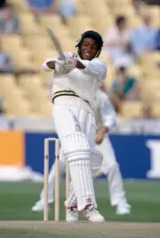 Brian Lara batting on his debut for Warwickshire during his inning- Old Photo 3
