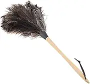 Duster, Handmade Washable Non-electrostatic Ostrich Feather Wooden Handle Duster with Hanging Rope, Perfect for Cleaning TV, Book Shelf, Car