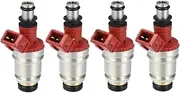 4PCS/Lot Fuel Injector Nozzle FJ564 JS21-1 16600-86G00 Compatible for Nissan Pickup D21 2.4L 1990-1995 Compatible for GMC Sonoma 2.2L 2000-2003