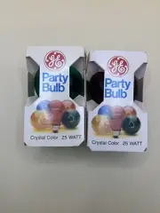 GE Lighting Transparent Party Bulb Red Green Single Pack Vintage Light