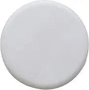 Round Bar Stool Cover Watedrproof Faux Leather Stool Slipcover 12 inch White