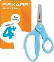 Fiskars 5 Inch Blunt-tip Kids Scissors, Turquoise