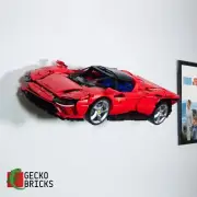 Wall mount for LEGO 42143 Technic Ferrari Daytona SP3 Gecko Bricks