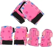 HANABASS Comprehensive Boys and Girls Skating Safety Kit 1 Set Knee Elbow Pads Hand Protectors for Roller Skating and Skateboarding