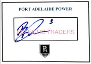 Ryan Burton SIGNED Port Adelaide Power Football Club Card. Magpies AFL Rozee Zak