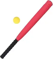 Homoyoyo Foam Baseball Bat and Ball Set - Lightweight Soft Foam Bat for Outdoor Play - for Activities Fun Red for Youth Baseball Games