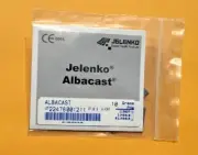JELENKO ALBACAST x 10 grs. Palladium Base Alloys for Crown and Bridge.