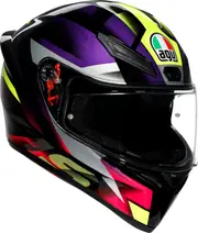AGV K1 S Fastlap, full face helmet , color: Black/Purple/Pink/Neon-Yellow , size: XL