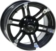 AMS Roll'n 104 Aluminum Rear Wheel Machined Black 14X7 4/4 3+4 (0230-0760)