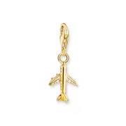 Buy Charm Pendant Airplane gold plated by Thomas Sabo online - THOMAS SABO Australia
