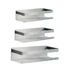 Wall Mounted Spice Rack, Stainless Steel Seasoning Rack, Jar Storage Shelf