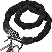 Bike Chain Lock | Anti-Theft 5-Digit Combination Cable Locks for Gates,Riding Accessories Safety Tool for Fences, E-Bikes, Skateboards, Scooters