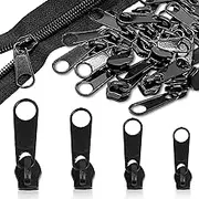 Zipper Pull Replacement, 20 Pcs Zipper Pulls, Zipper Pull Replacements Repair Kit for Coats, Jacket, Luggage, Backpacks (20 Pcs,Black)