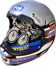 2000 ROAD CHAMPS BXS RYAN NYQUIST HARO COLLECTOR HELMET HARO BMX BIKE TOY CASE