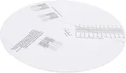VINTORKY 1Pc Professional Vinyl Record Calibration Plate Sliding Ruler for Turntable Setup High Precision Pickup Accessory for Home and Use