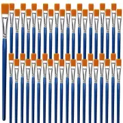 1/2 inch Flat Paint Brushes for Acrylic Painting40-Pack Small Paint Brushes B...