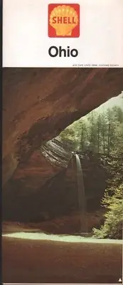 1963 Shell Road Map: Ohio NOS