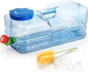 Camping Water Container 2.6 Gallon Portable Jug with Spigot Thick Dispenser Wide