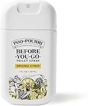 Poo-Pourri Before-You-Go Toilet Spray, Original Citrus, 1 Fl Oz Pocket Travel Size - Lemon, Bergamot and Lemongrass