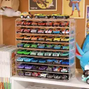 Model Car Display Box 1/64 Carpark Acrylic Model Scene Toys Set Gifts CR