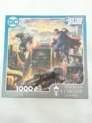 BRAND NEW- CEACO-JUSTICE LEAGUE SUPERMAN-1000 Pc Thomas Kinkade Puzzle-26 x 19