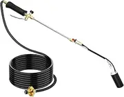 Propane Torch Weed Burner, 800,000 BTU Weed Torch with Self Igniter Flame Control and 10FT Hose, Propane Gas Blow Torch Head Weed Torch for Weeding, Roof Asphalt, Melting Snow, Road Marking