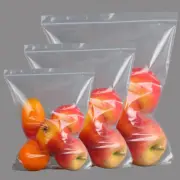 100 Grip Seal Bag Reusable Strong Zip Lock, Clear Resealable Plastic Polythene P