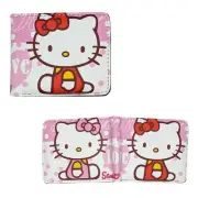 HELLO KITTY LOVE Hello Kitty 4 in. Bi Fold Wallet (Anime Credit Card Billfold)
