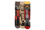 Guardians of The Galaxy 360 Character 3-Pair Pack of Crew Socks