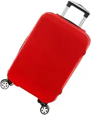 [Bluecookies] Elastic Travel Luggage Cover Spandex Anti-Scratch Suitcase Cover Protector (Red(L: 33.5”x23.1”inch))