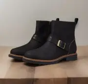 Teva Women's Rowena Buckle Ankle Boot Size 8 Black New