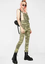 Hot Commodity Camo Overalls