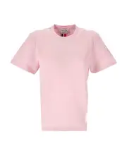 Relaxed Fit Short Sleeve Tee With Red, White And Blue Stripe In Classic Pique IT36 pink