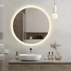 Round LED HD Mirror 60cm Halo Dimmable Lighting Defogger Touch Sensor Bathroom