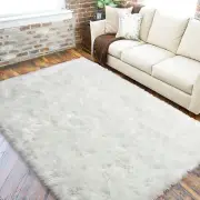 LOCHAS Soft Fluffy Rugs Faux Fur Sheepskin Area Rug 50"X 60" Accent Rug OS196